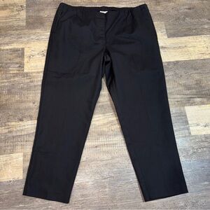 J. Jill Black Trousers Pants Size 20 NWT Zip pockets Pleated Front